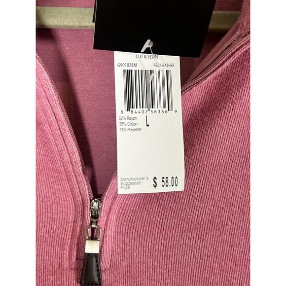 Retro Knit Sweater Pullover Pink L Preppy Feminine Classic Chic Sporty Active - Picture 7 of 10